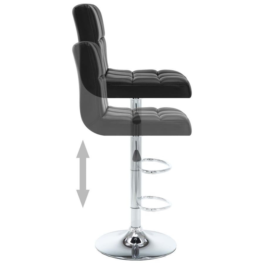 Barstoelen Kunstleer 2 Zwart