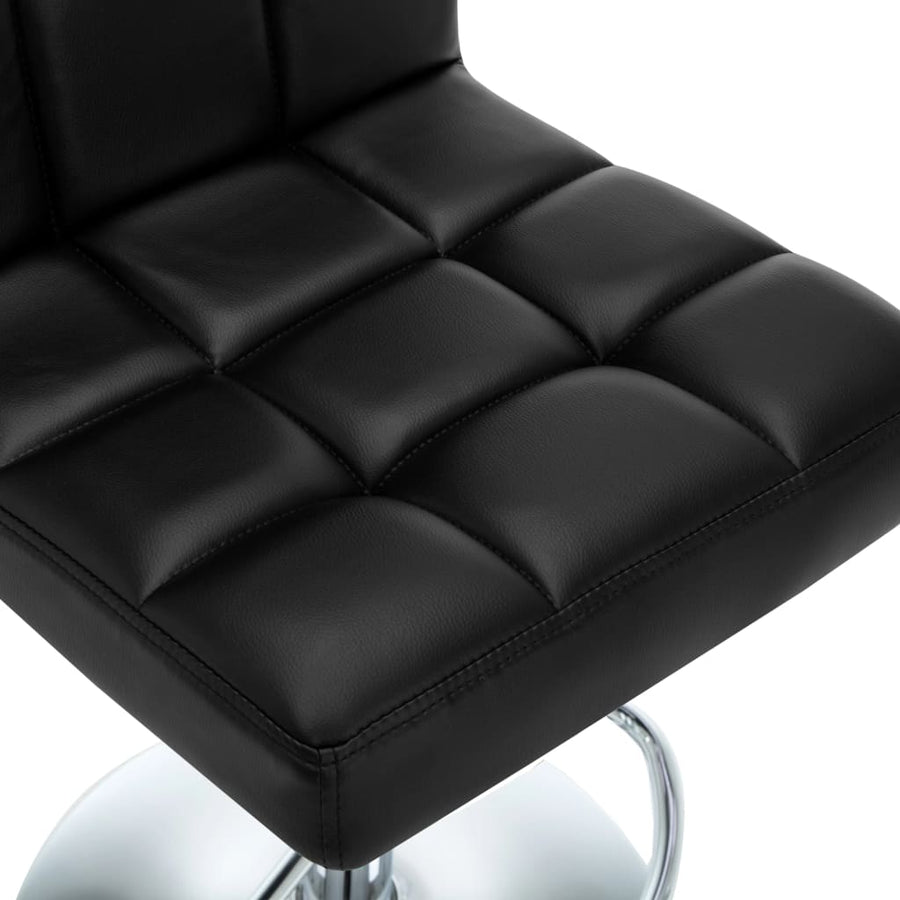 Barstoelen Kunstleer 2 Zwart