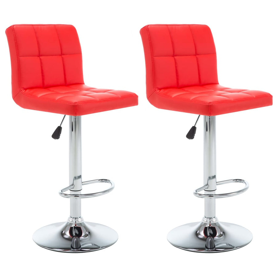Barstoelen 2 St Kunstleer Rood