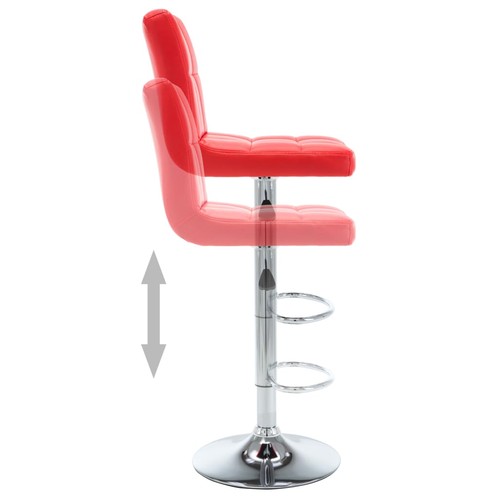 Barstoelen 2 St Kunstleer Rood