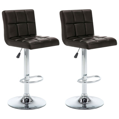 Barstoelen Kunstleer 2 Bruin