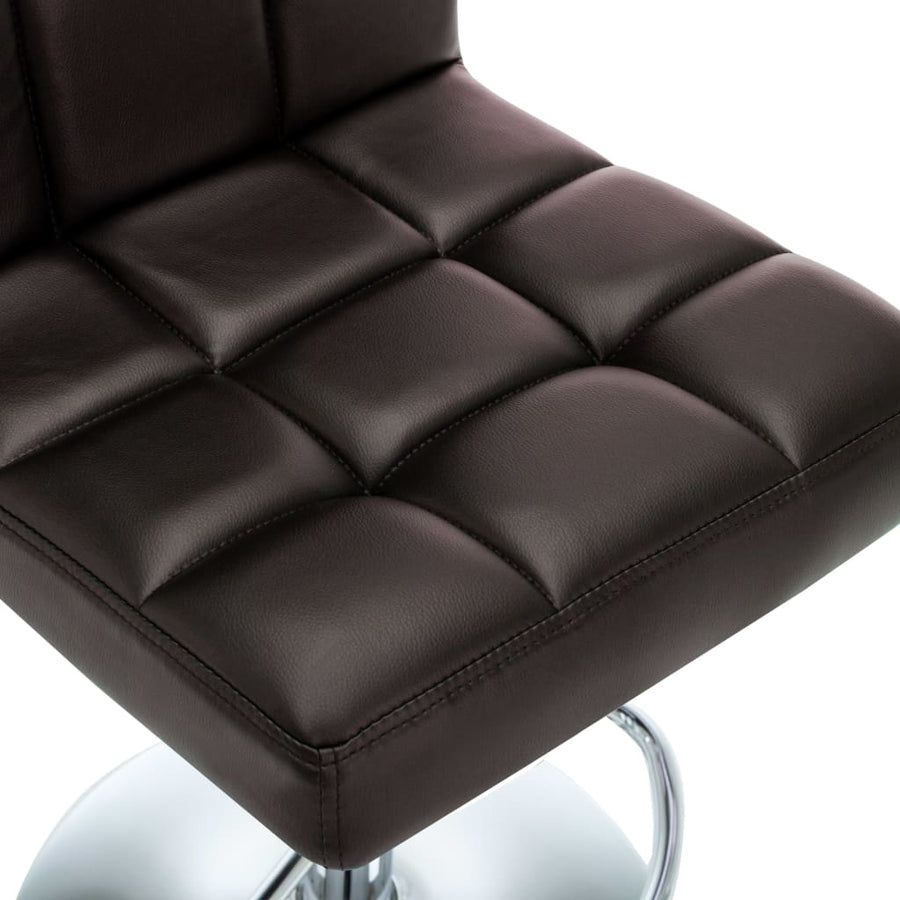Barstoelen Kunstleer 2 Bruin