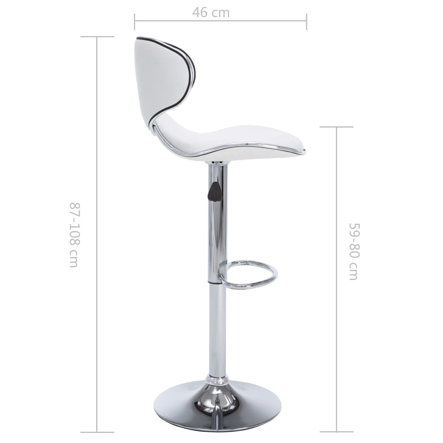 Barstoelen Kunstleer Wit