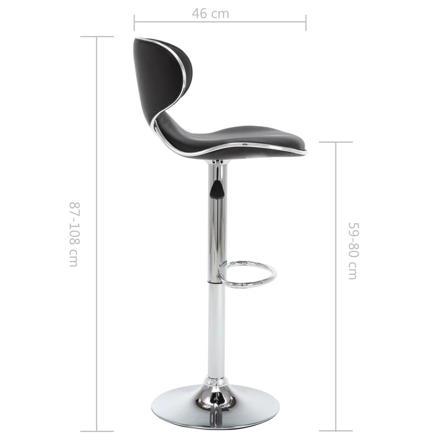 Barstoelen Kunstleer Zwart