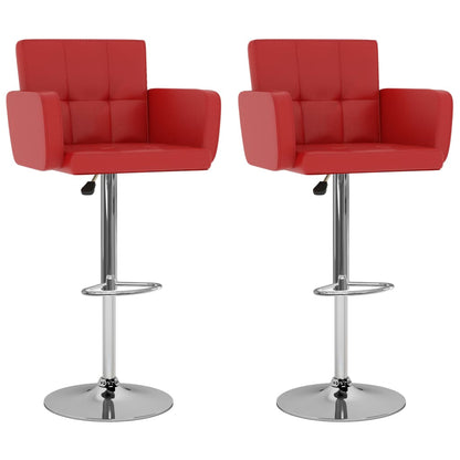 Barstoelen Kunstleer Rood