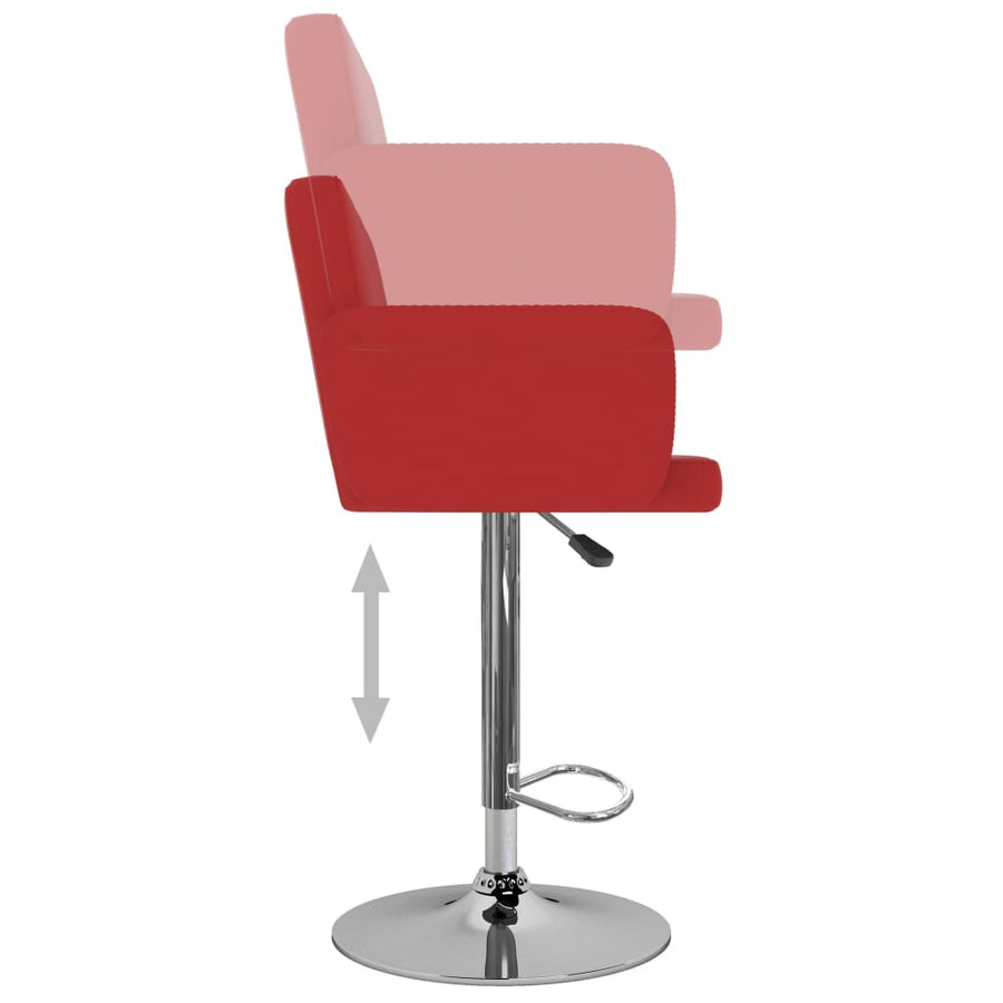 Barstoelen Kunstleer Rood