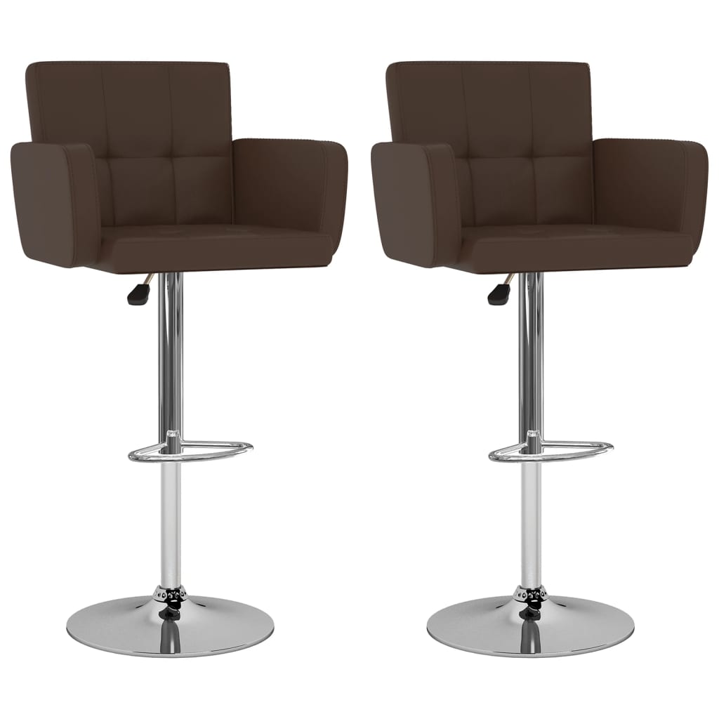 Barstoelen 2 St Kunstleer Bruin