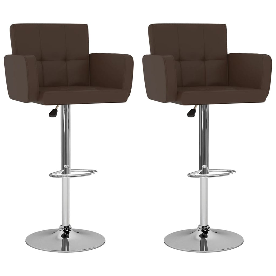 Barstoelen 2 St Kunstleer Bruin