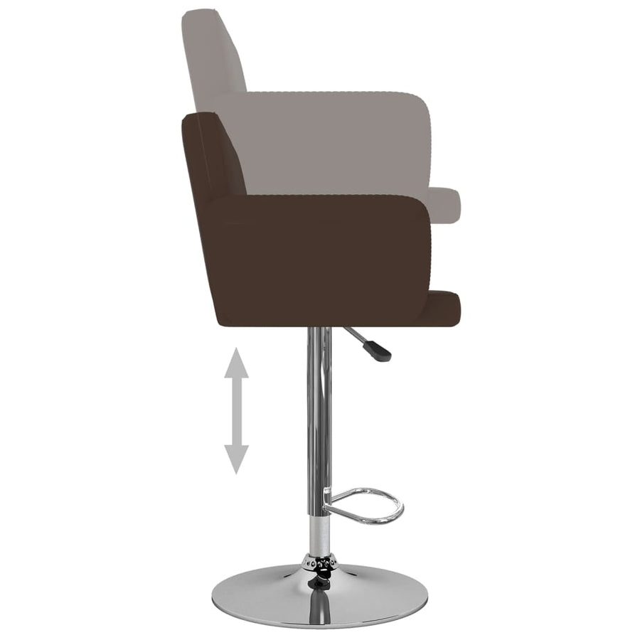 Barstoelen 2 St Kunstleer Bruin