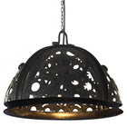 Plafondlamp 45 cm zwart ijzer
