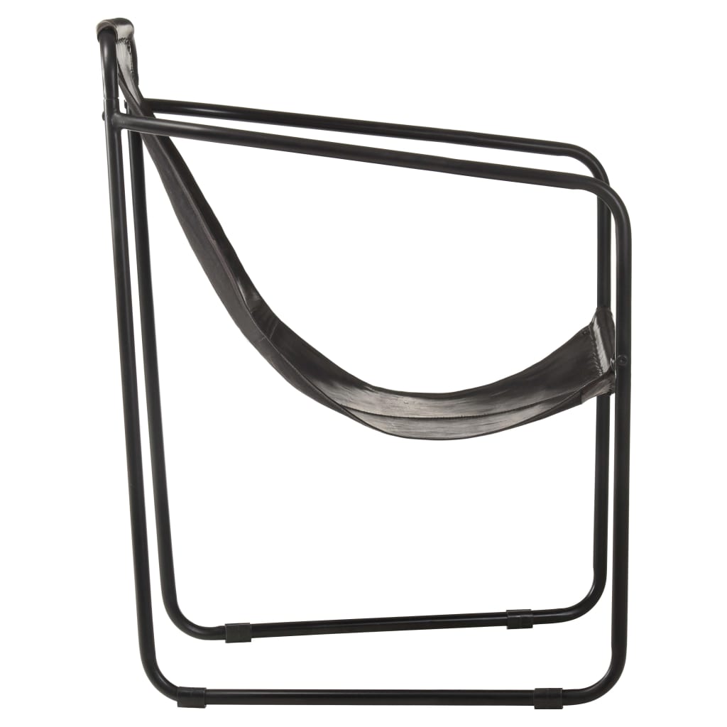 Relaxfauteuil Echt Leer Zwart