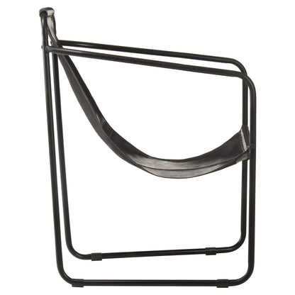 Relaxfauteuil Echt Leer Zwart