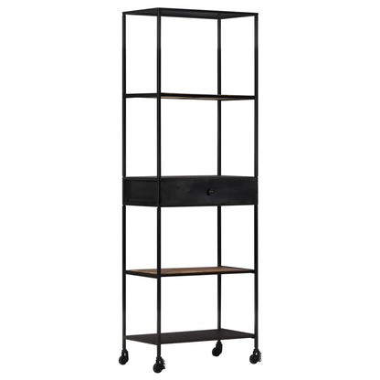 Boekenkast Ruw Mangohout En Ijzer 60 x 35 x 180 cm