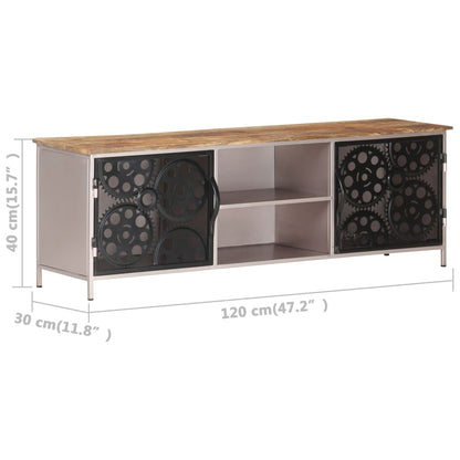 Tv-Meubel 120X30X40 Cm Ruw Mangohout