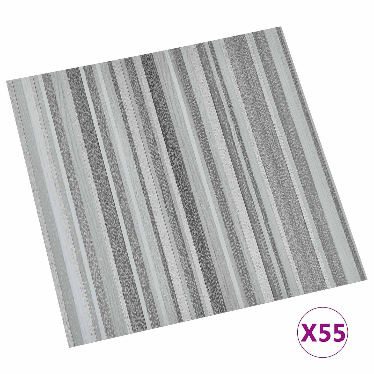 Vloerplanken 55 pcs Lichtgrijs 5,11 m² PVC