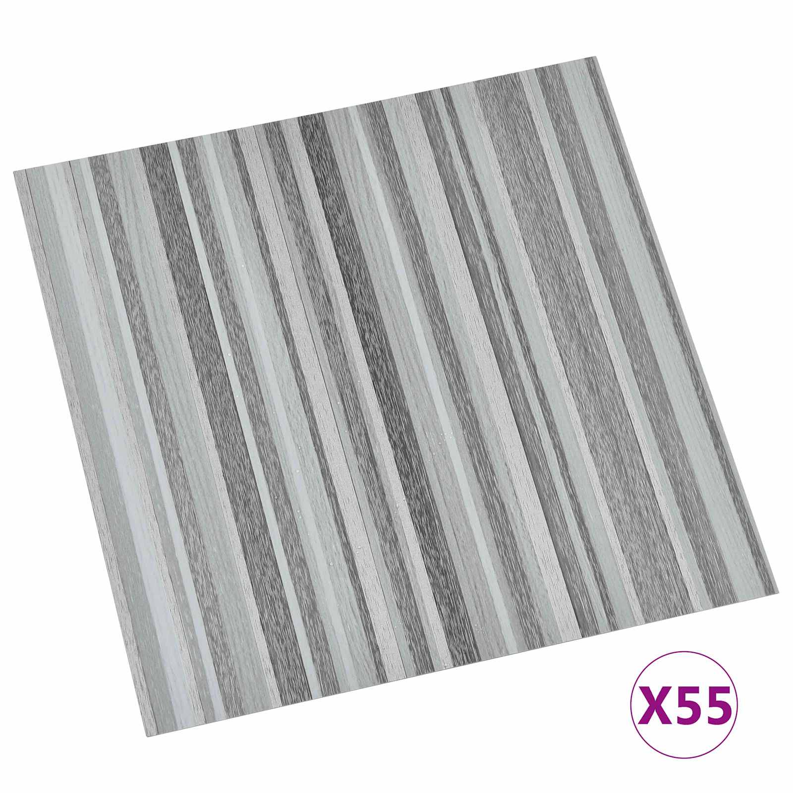 Vloerplanken 55 pcs Lichtgrijs 5,11 m² PVC