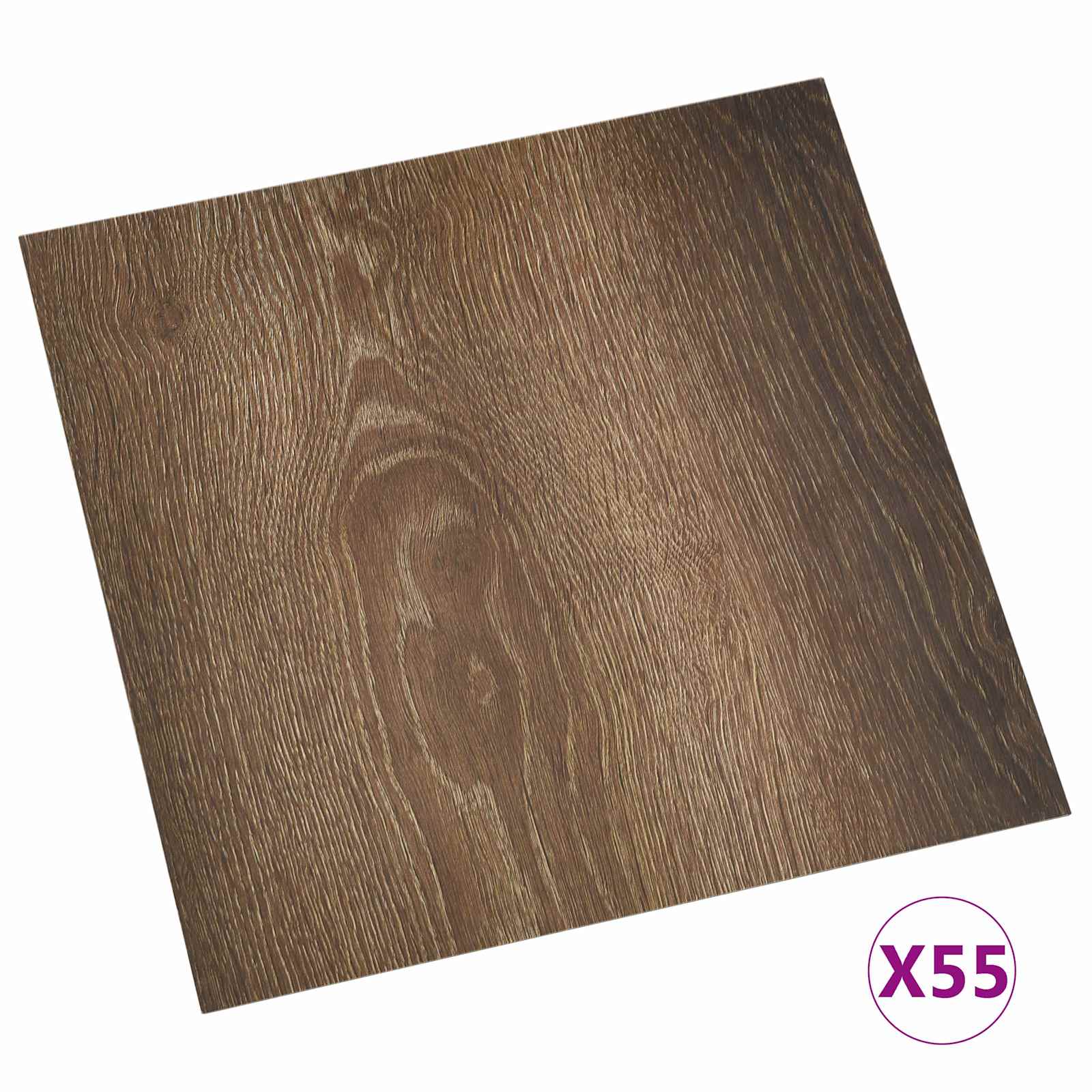 Vloerplanken 55 pcs Bruin 5,11 m² PVC