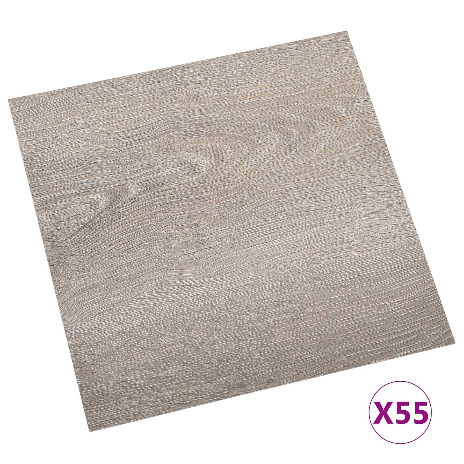 Vloerplanken 55 pcs Taupe 5,11 m² PVC