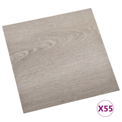 Vloerplanken 55 pcs Taupe 5,11 m² PVC