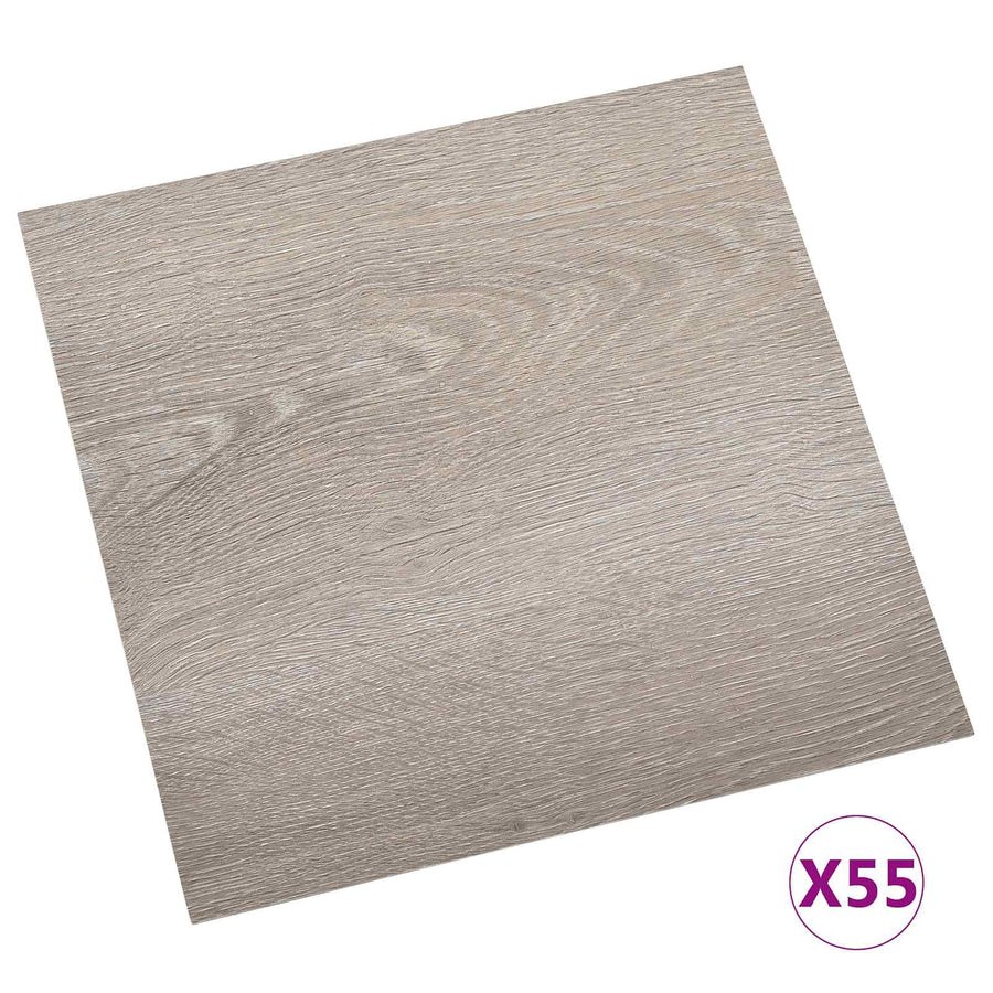 Vloerplanken 55 pcs Taupe 5,11 m² PVC