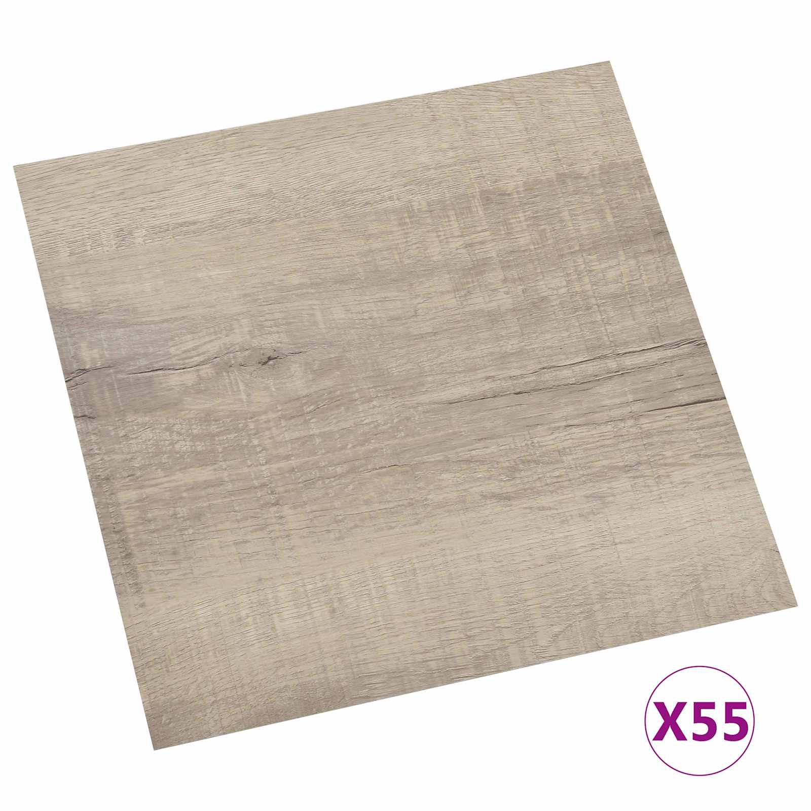 Vloerplanken 55 pcs Taupe 5,11 m² PVC