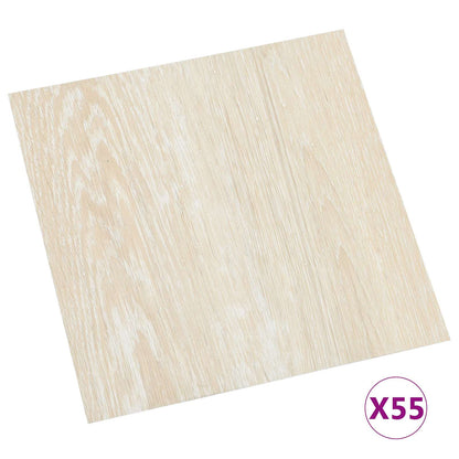 Vloerplanken 55 pcs Beige 5,11 m² PVC