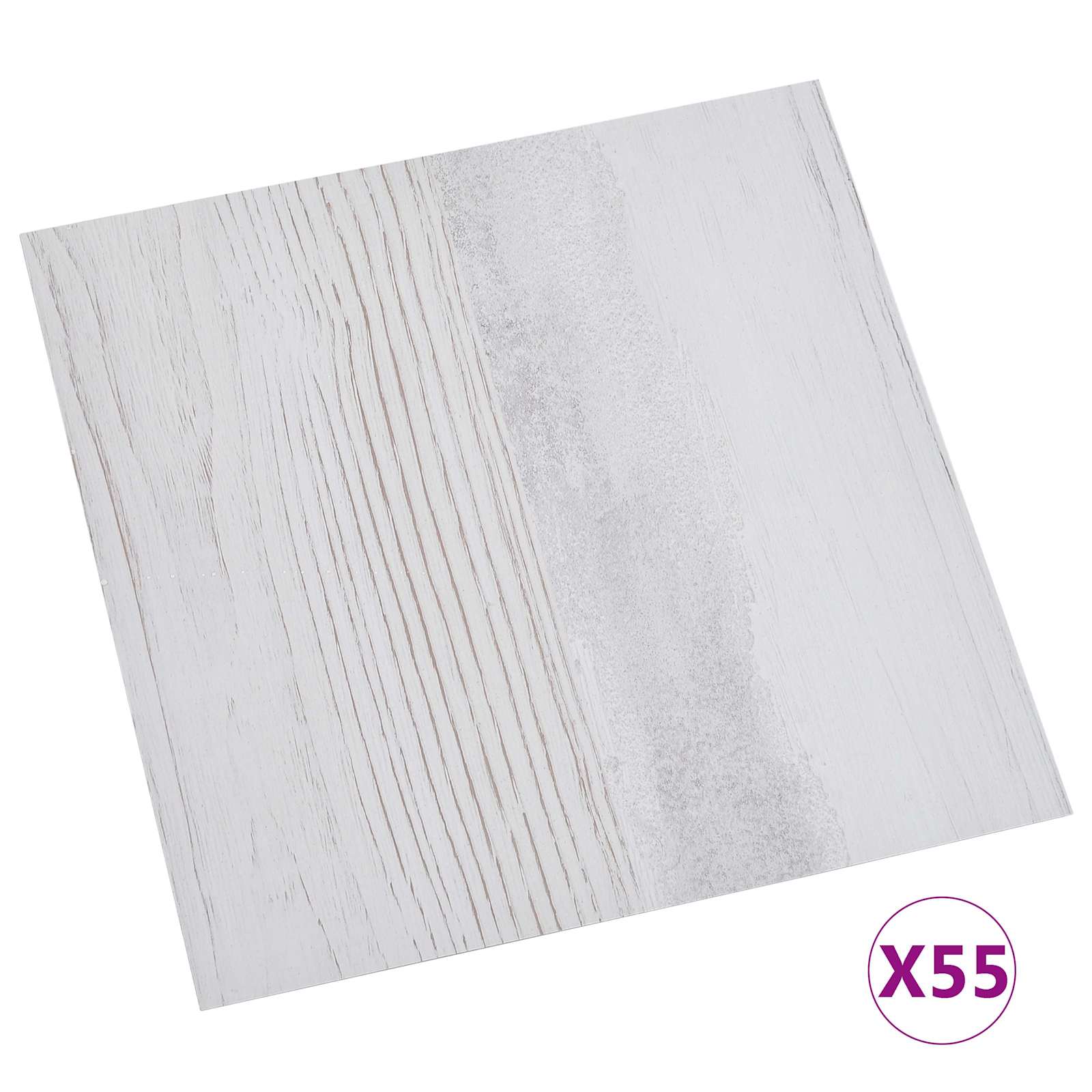 Vloerplanken 55 pcs Lichtgrijs 5,11 m² PVC