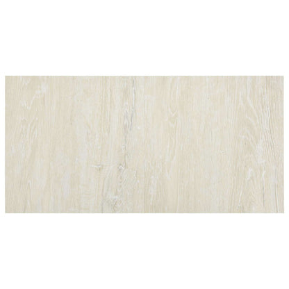 Vloerplanken 55 pcs Crème 5,11 m² PVC