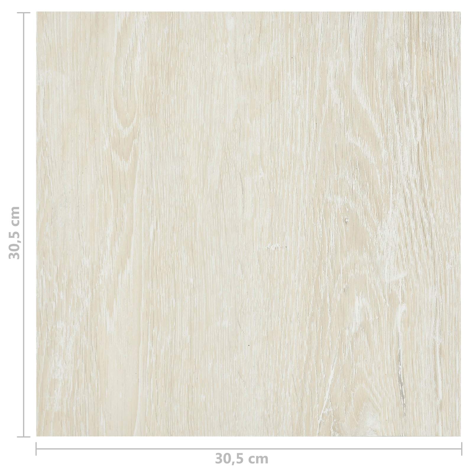 Vloerplanken 55 pcs Crème 5,11 m² PVC