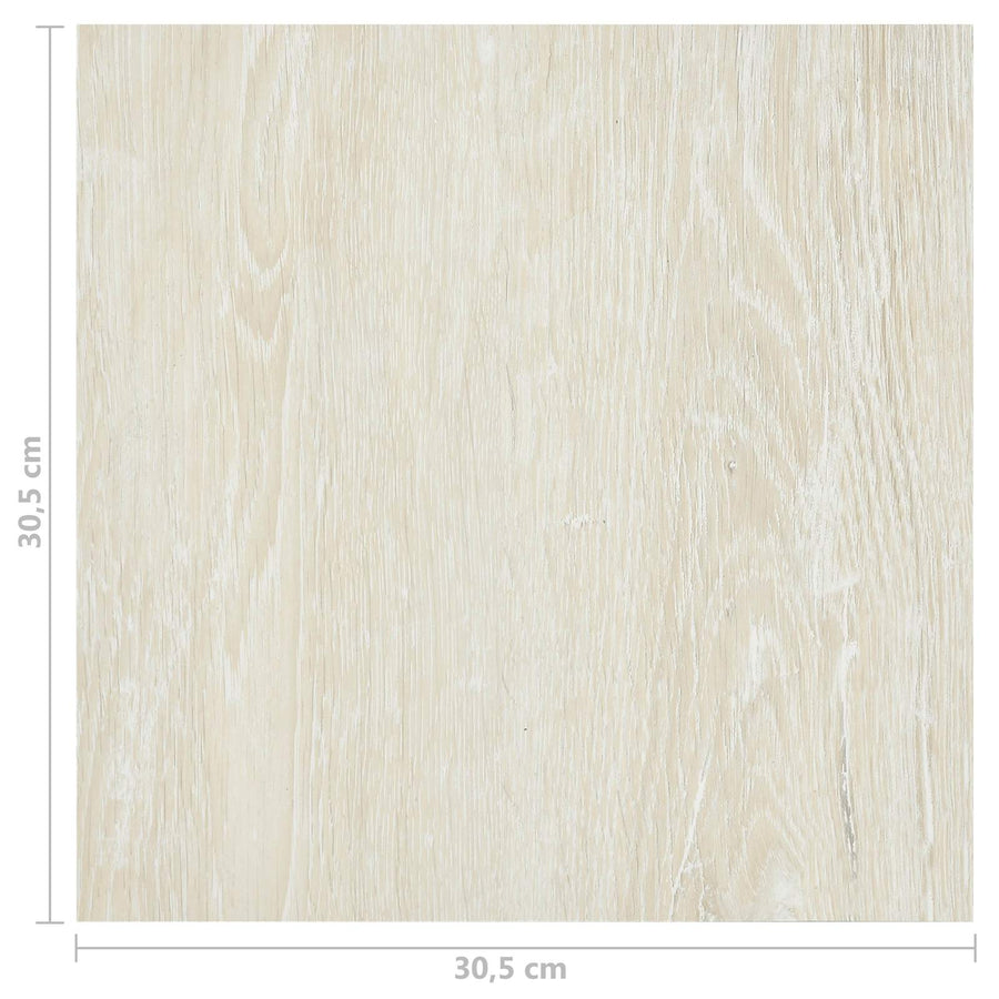Vloerplanken 55 pcs Crème 5,11 m² PVC