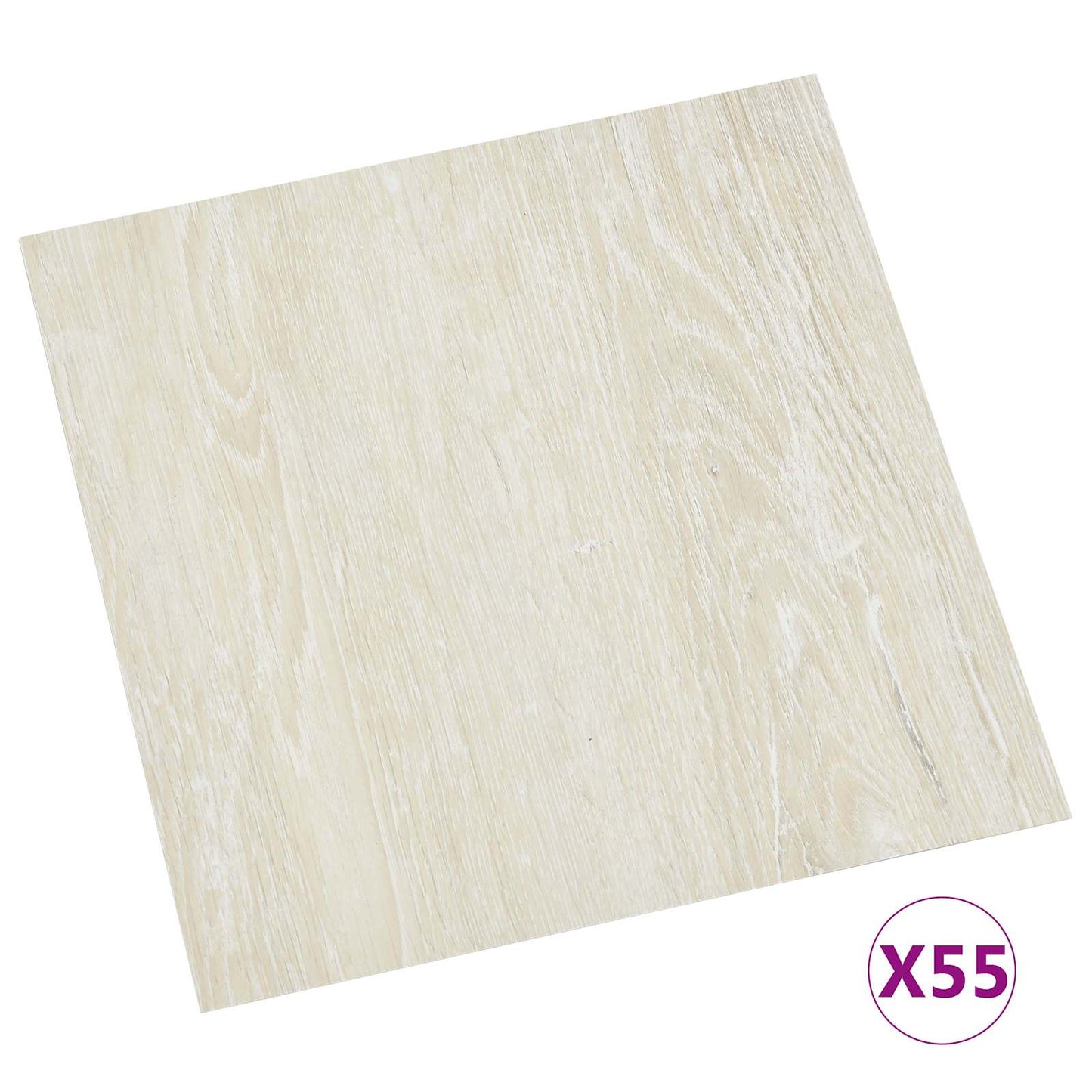 Vloerplanken 55 pcs Crème 5,11 m² PVC