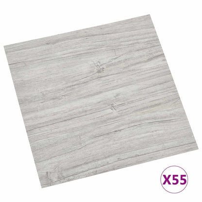 Vloerplanken 55 pcs Lichtgrijs 5,11 m² PVC