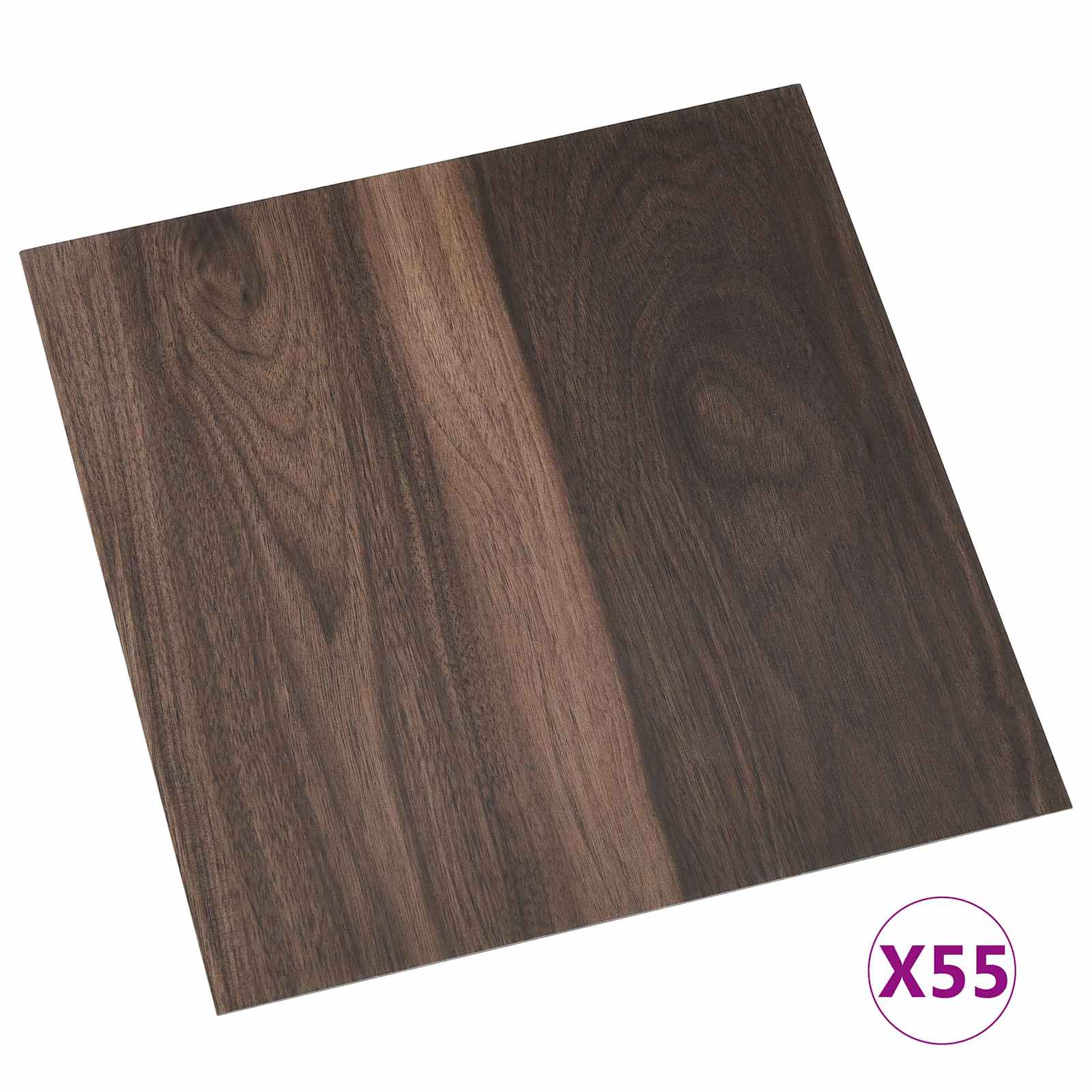 Vloerplanken 55 pcs Donkerbruin 5,11 m² PVC