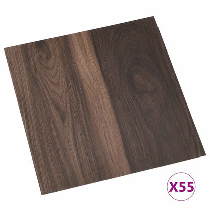 Vloerplanken 55 pcs Donkerbruin 5,11 m² PVC
