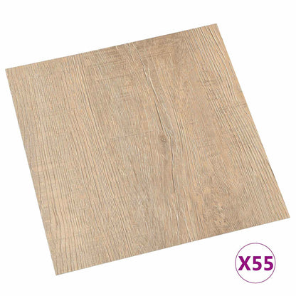 Vloerplanken 55 pcs Bruin 5,11 m² PVC
