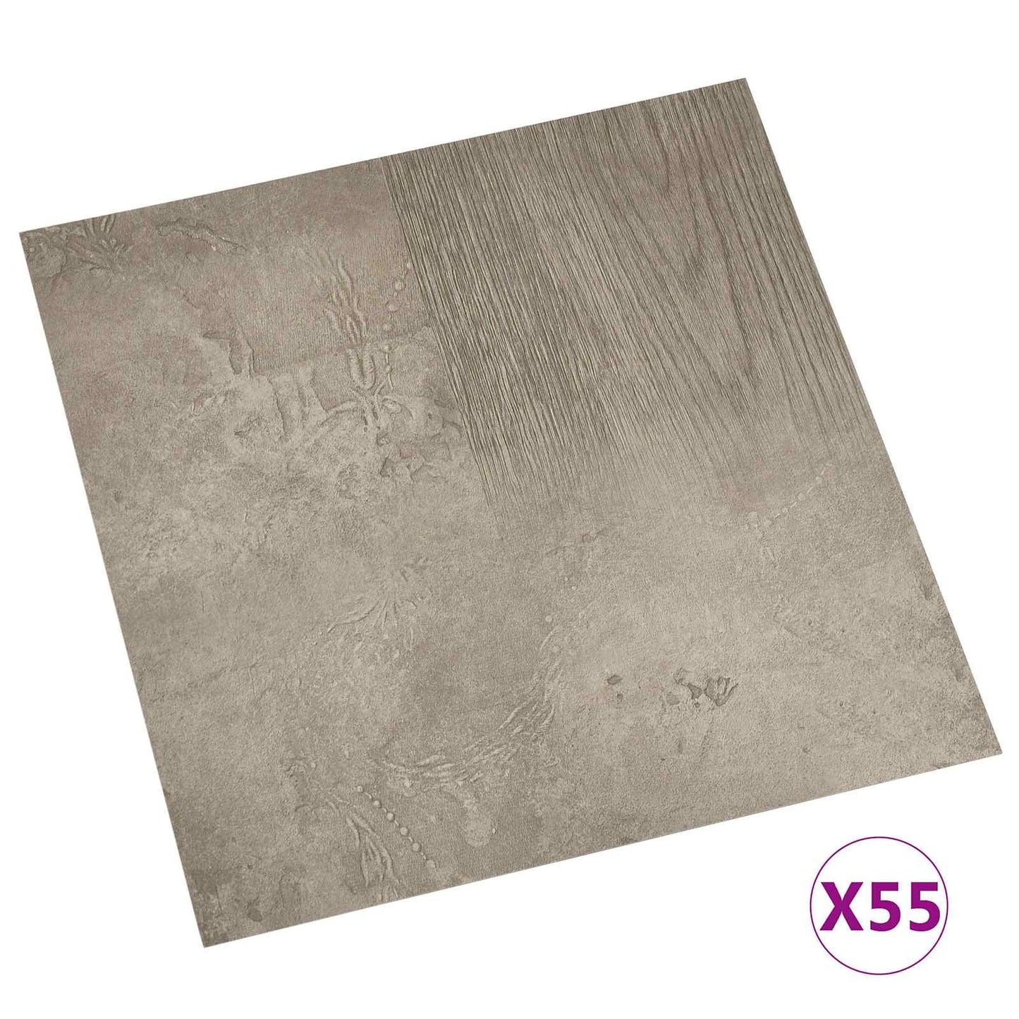 Vloerplanken 55 pcs Grijs 5,11 m² PVC