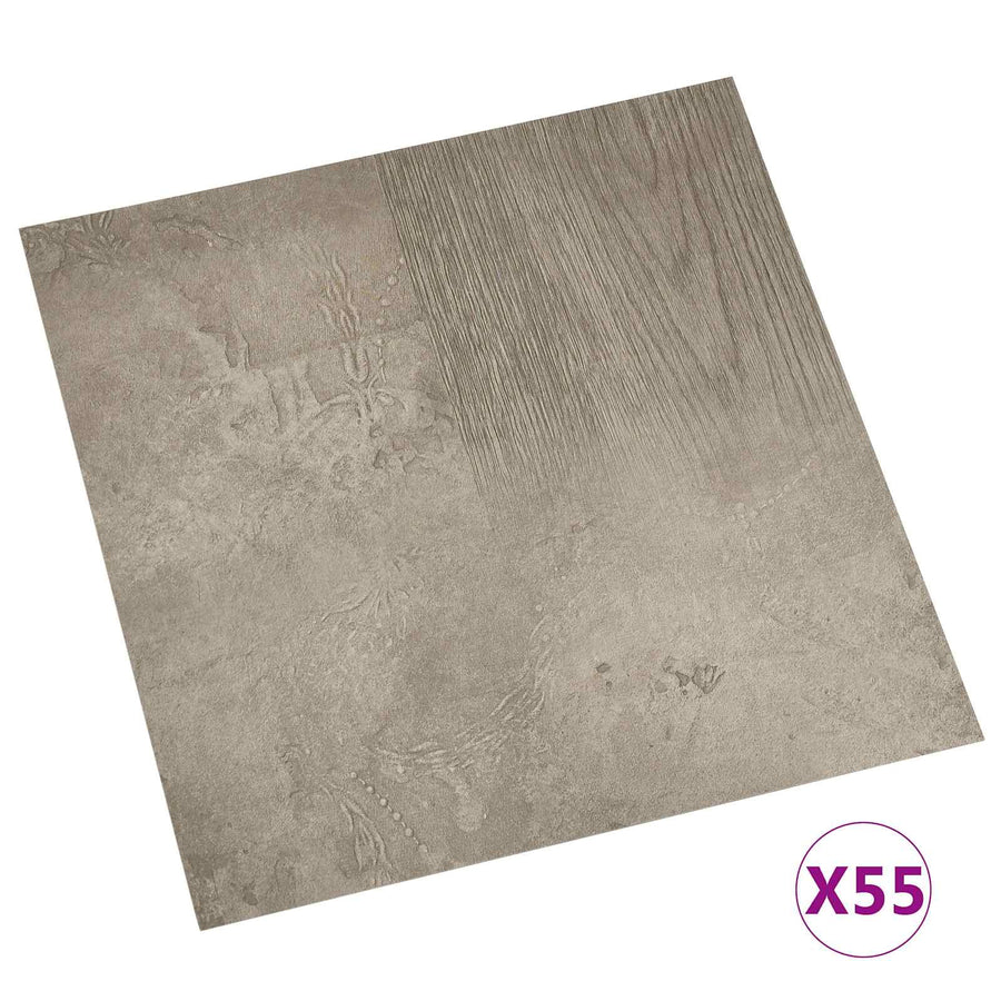 Vloerplanken 55 pcs Grijs 5,11 m² PVC