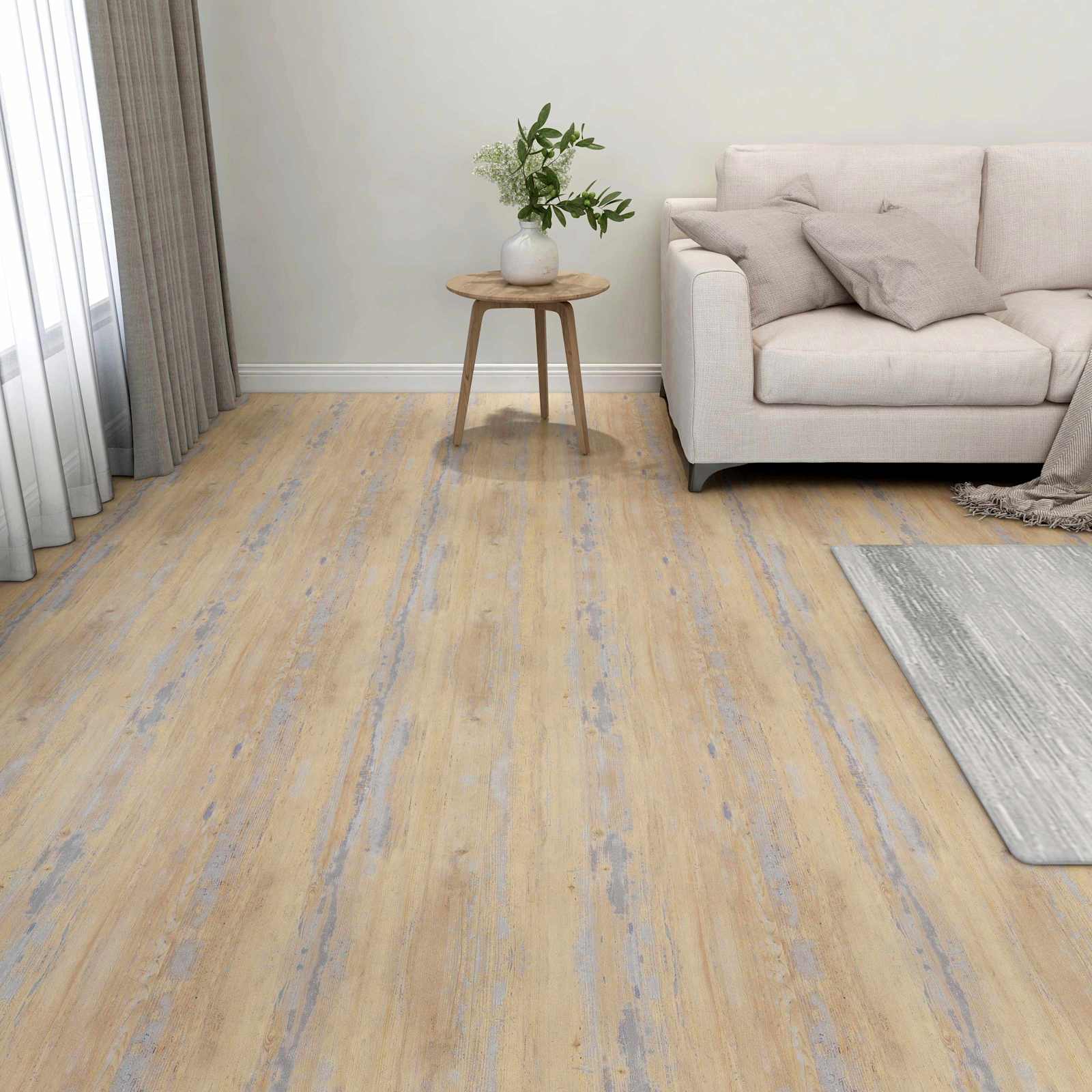 Vloerplanken 55 pcs Bruin 5,11 m² PVC