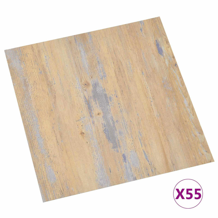 Vloerplanken 55 pcs Bruin 5,11 m² PVC