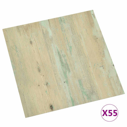 Vloerplanken 55 pcs Licht Bruin 5,11 m² PVC