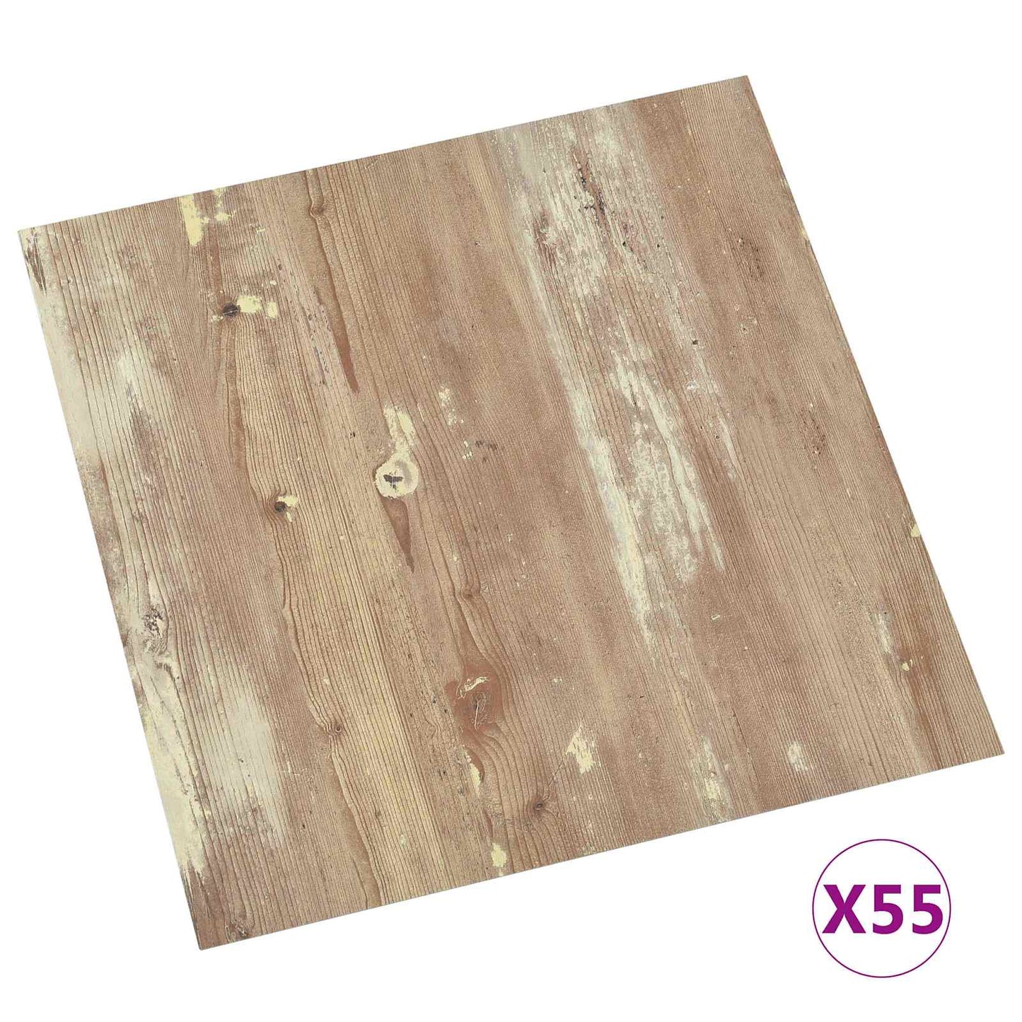 Vloerplanken 55 pcs Bruin 5,11 m² PVC
