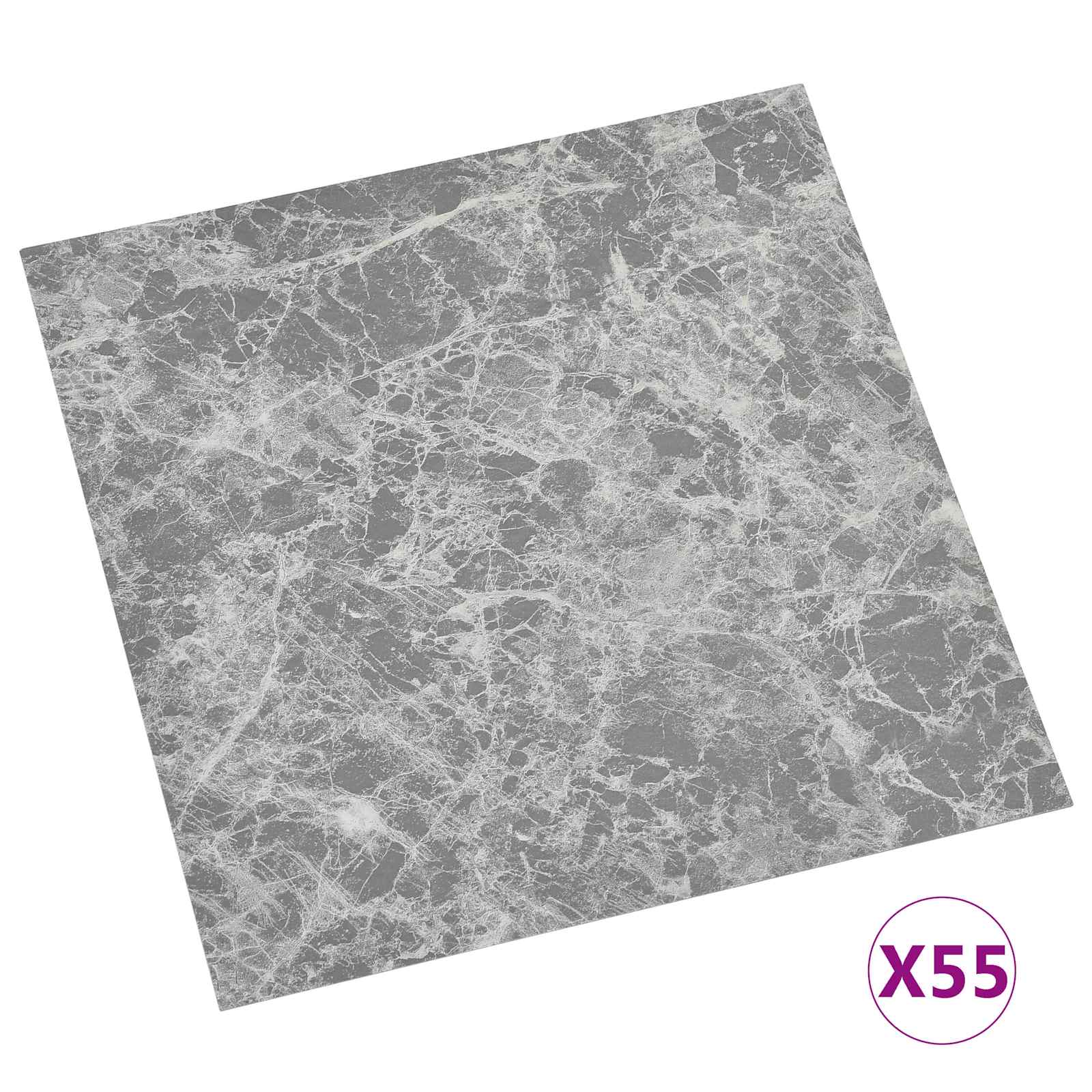 Vloerplanken 55 pcs Beton Grijs 5,11 m² PVC