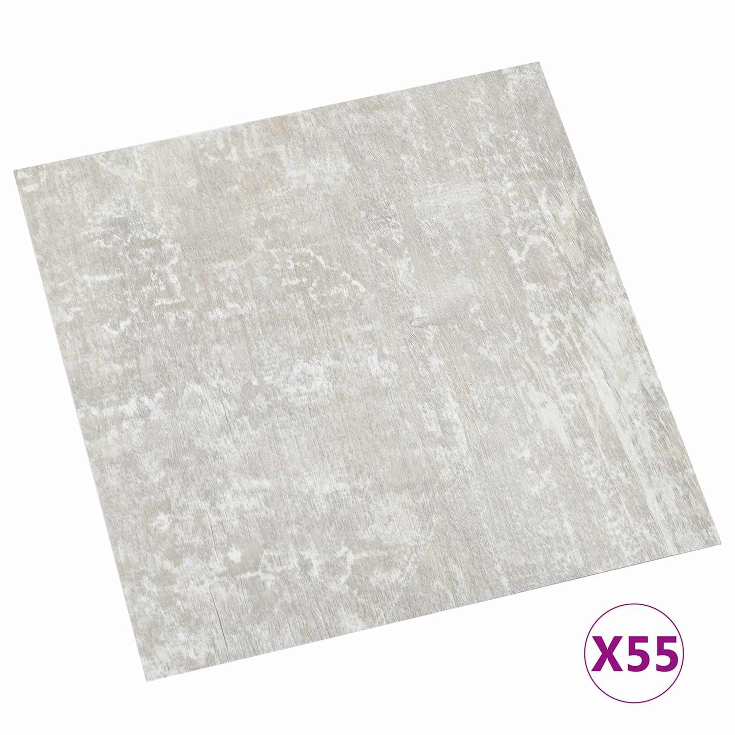 Vloerplanken 55 pcs Lichtgrijs 5,11 m² PVC