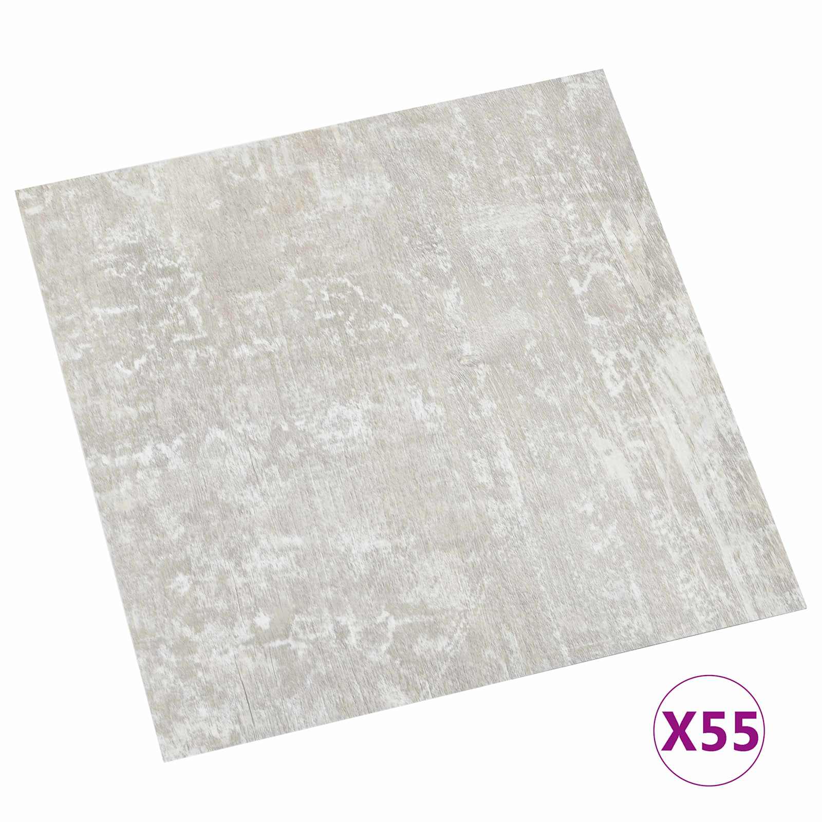 Vloerplanken 55 pcs Lichtgrijs 5,11 m² PVC
