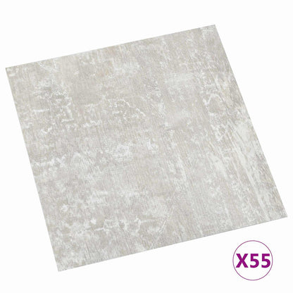 Vloerplanken 55 pcs Lichtgrijs 5,11 m² PVC