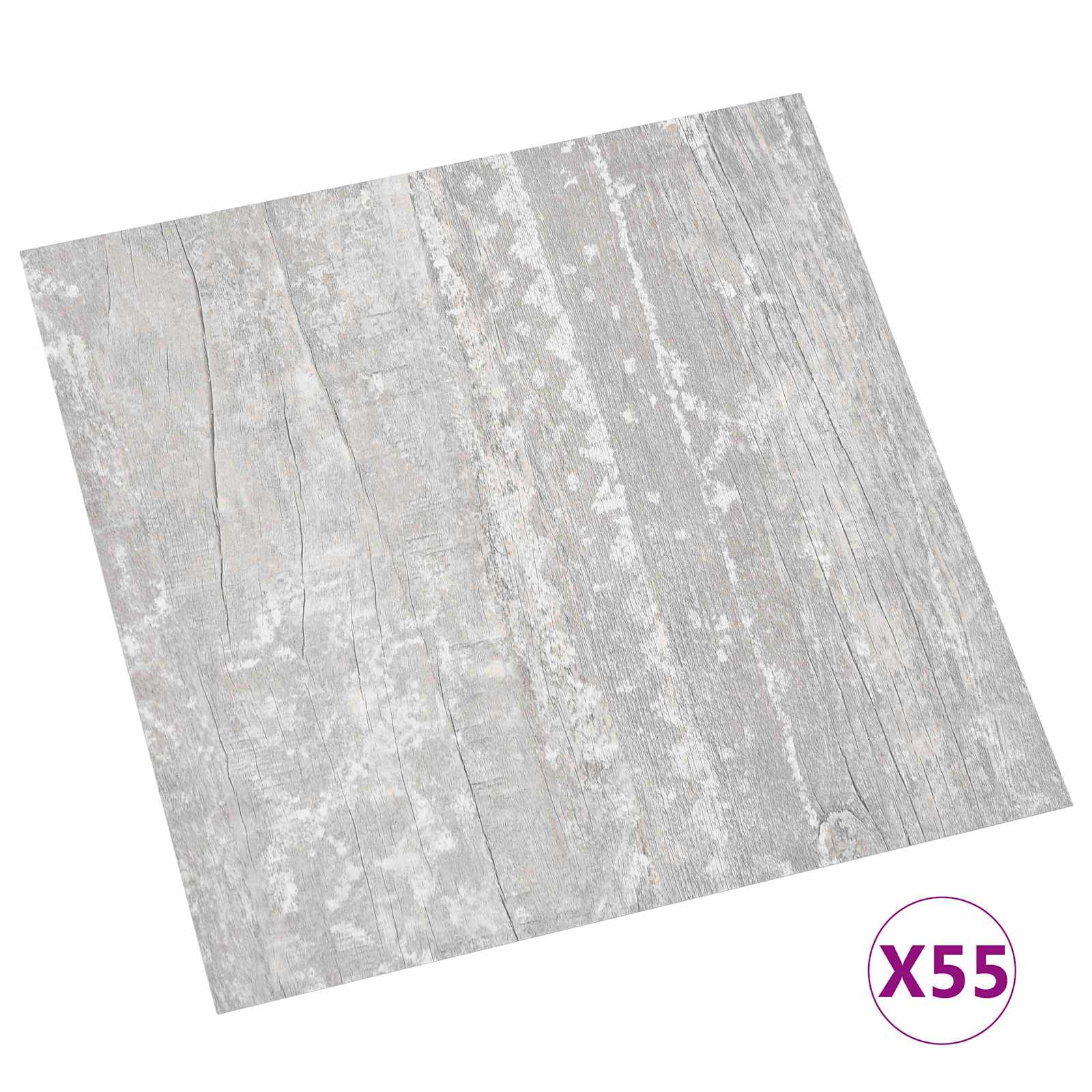 Vloerplanken 55 pcs Grijs 5,11 m² PVC
