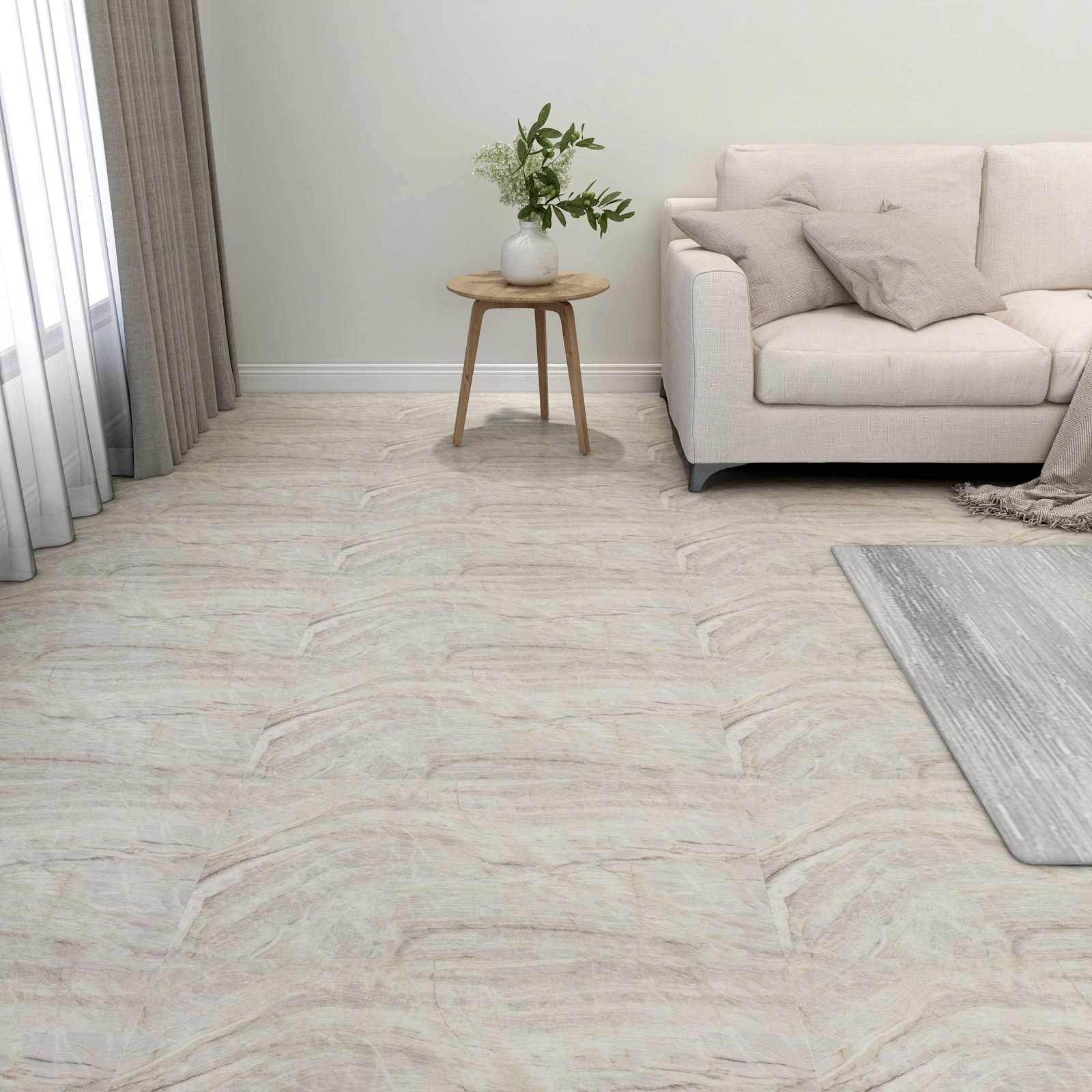 Vloerplanken 55 pcs Beige 5,11 m² PVC