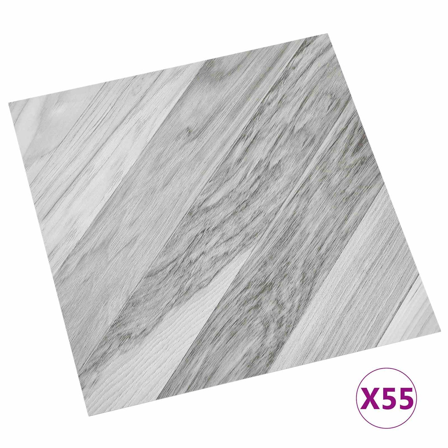 Vloerplanken 55 pcs Grijs 5,11 m² PVC