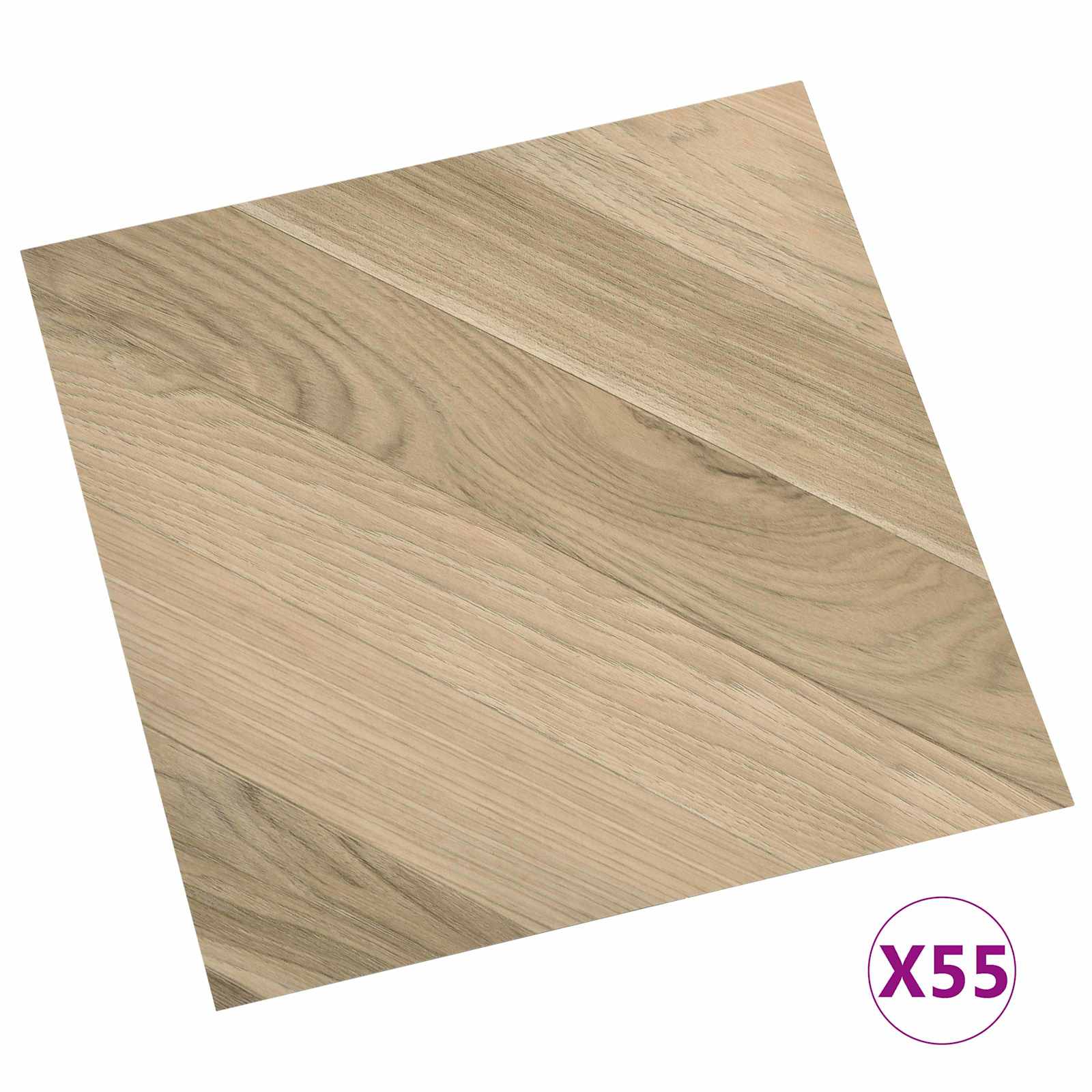 Vloerplanken 55 pcs Bruin 5,11 m² PVC