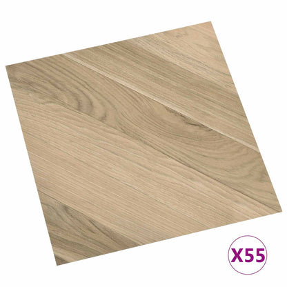 Vloerplanken 55 pcs Bruin 5,11 m² PVC